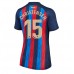 Cheap Barcelona Andreas Christensen #15 Home Football Shirt Women 2022-23 Short Sleeve